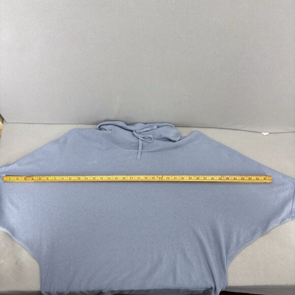 Pure‎ Jill J Jill Blue Organic Cotton Cashmere Cowl Neck Dolman Sleeve Large - Picture 9 of 10